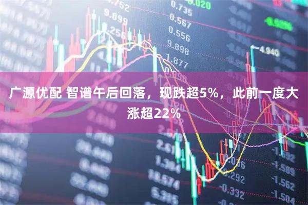 广源优配 智谱午后回落，现跌超5%，此前一度大涨超22%
